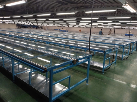 Thi công lắp đặt bàn in có hệ thống hút mùi sơn cho cty DONGSHIN tại KCN Giang Điền Đồng Nai