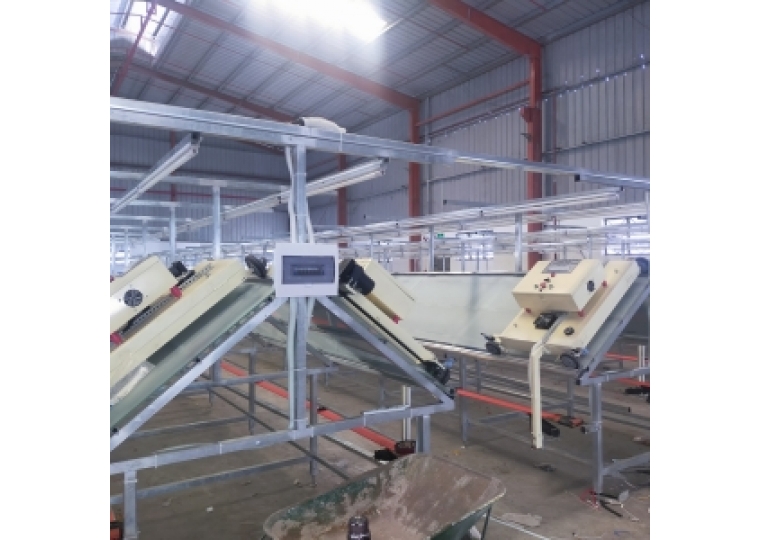 Máy sấy chạy bàn in lụa nghiêng